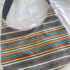 Multicolor Striped Women's Bag